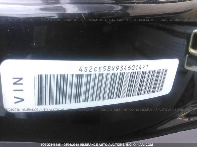 4S2CE58X934601471 - 2003 ISUZU AXIOM XS Qara foto 9