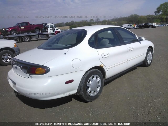 1FALP52U3VG249063 - 1997 FORD TAURUS GL WHITE photo 4