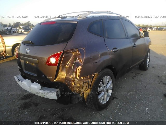 JN8AS58V88W404432 - 2008 NISSAN ROGUE S/SL TAN photo 4