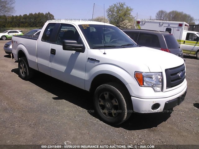 1FTEX1EW1AFB48774 - 2010 FORD F150 SUPER CAB WHITE photo 1