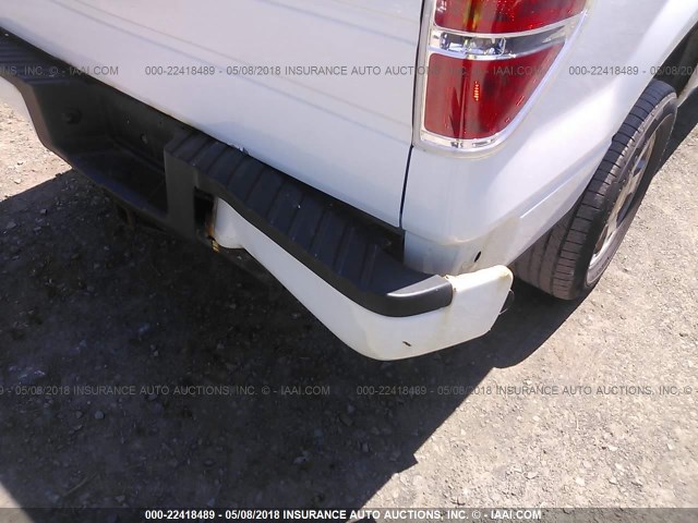 1FTEX1EW1AFB48774 - 2010 FORD F150 SUPER CAB WHITE photo 6