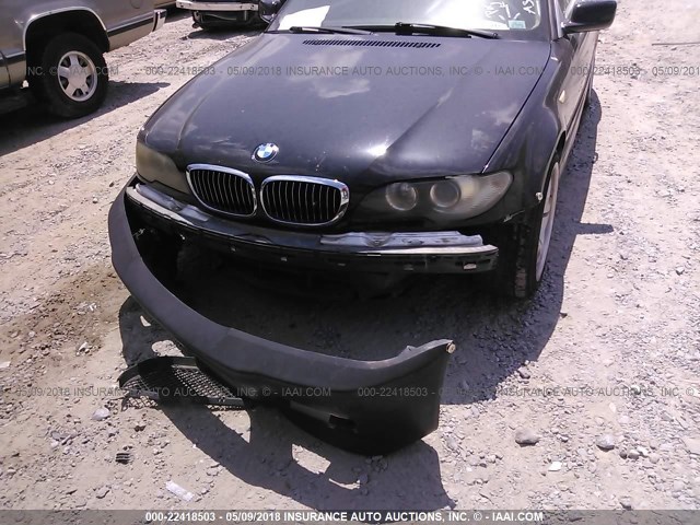 WBABD53416PL17565 - 2006 BMW 330 CI BLACK photo 6