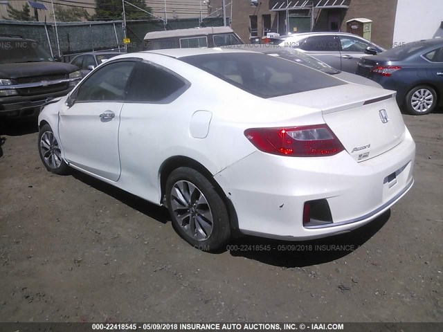 1HGCT1B85EA004917 - 2014 HONDA ACCORD EXL WHITE photo 3