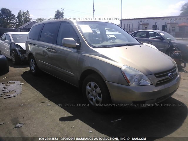 KNDMB233666051084 - 2006 KIA SEDONA EX/LX GOLD photo 1