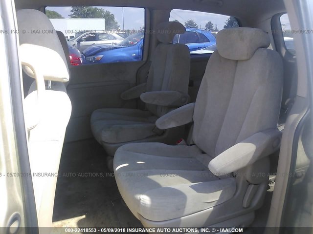 KNDMB233666051084 - 2006 KIA SEDONA EX/LX GOLD photo 8