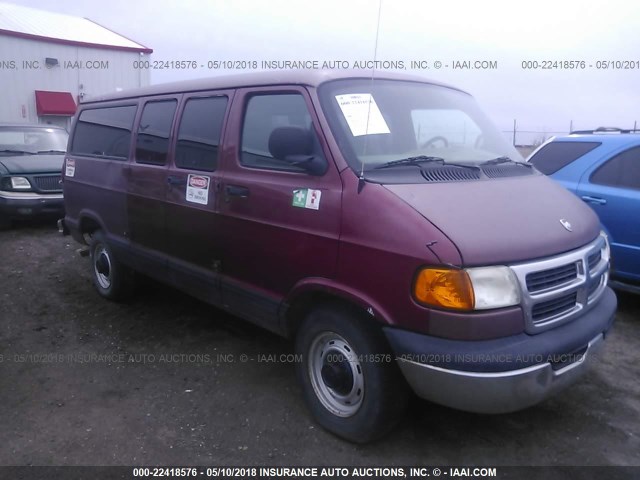 2B5WB25Y8XK544908 - 1999 DODGE RAM WAGON B2500 RED photo 1