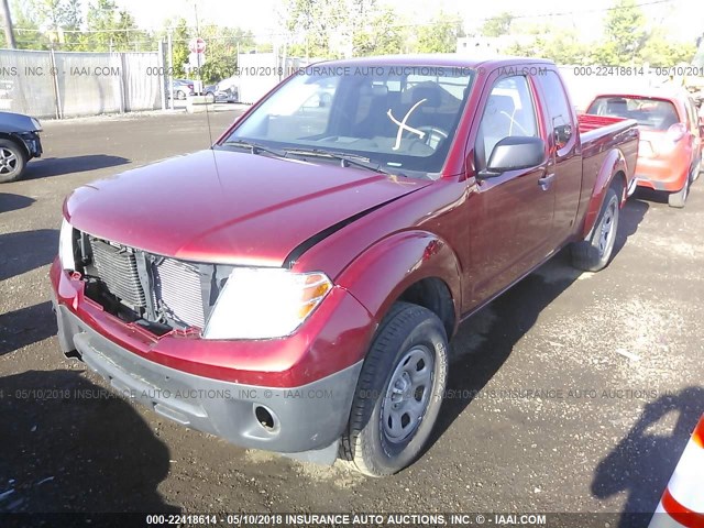 1N6BD0CTXGN751944 - 2016 NISSAN FRONTIER S/SV RED photo 2