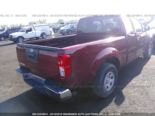 1N6BD0CTXGN751944 - 2016 NISSAN FRONTIER S/SV RED photo 4