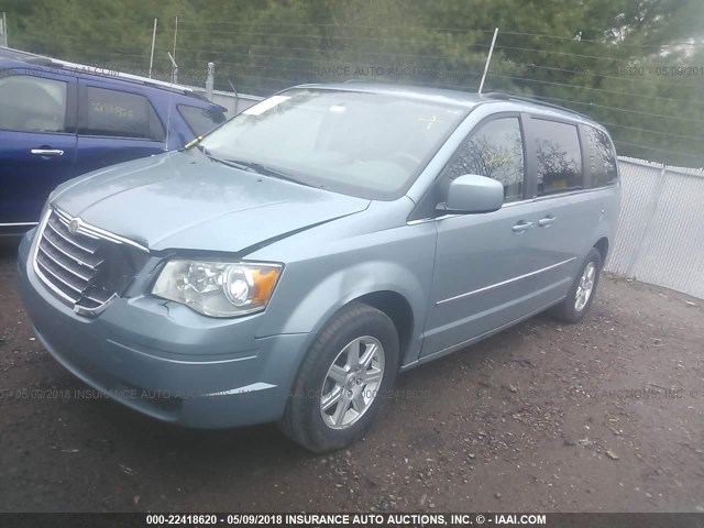 2A4RR5D15AR479367 - 2010 CHRYSLER TOWN & COUNTRY TOURING BLUE photo 2