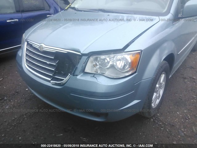 2A4RR5D15AR479367 - 2010 CHRYSLER TOWN & COUNTRY TOURING BLUE photo 6