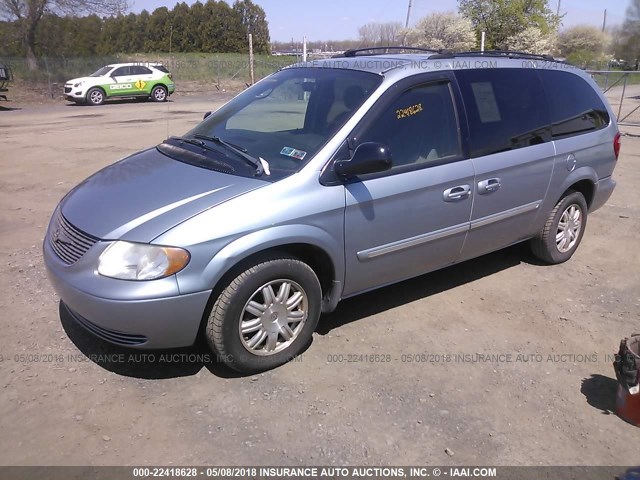 2C4GP54L54R592082 - 2004 CHRYSLER TOWN & COUNTRY TOURING BLUE photo 2