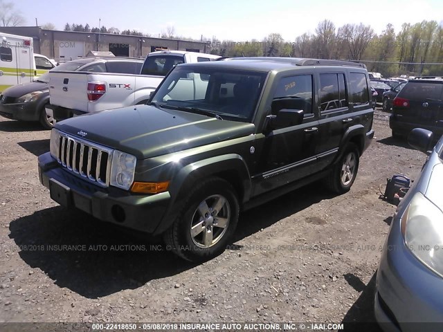 1J8HG48N37C661948 - 2007 JEEP COMMANDER GREEN photo 2
