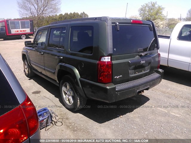 1J8HG48N37C661948 - 2007 JEEP COMMANDER GREEN photo 3