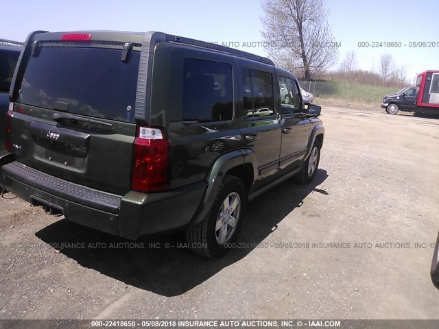 1J8HG48N37C661948 - 2007 JEEP COMMANDER GREEN photo 4