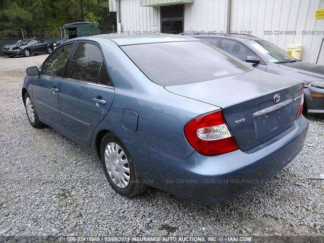 4T1BE30K43U707088 - 2003 TOYOTA CAMRY LE/XLE/SE 浅蓝色 照片 3