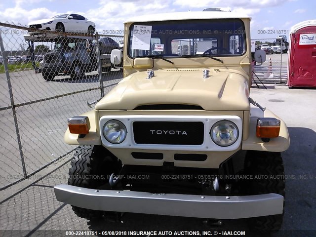 FJ40926081 - 1981 TOYOTA LAND CRUISER FJ40 CREAM photo 6