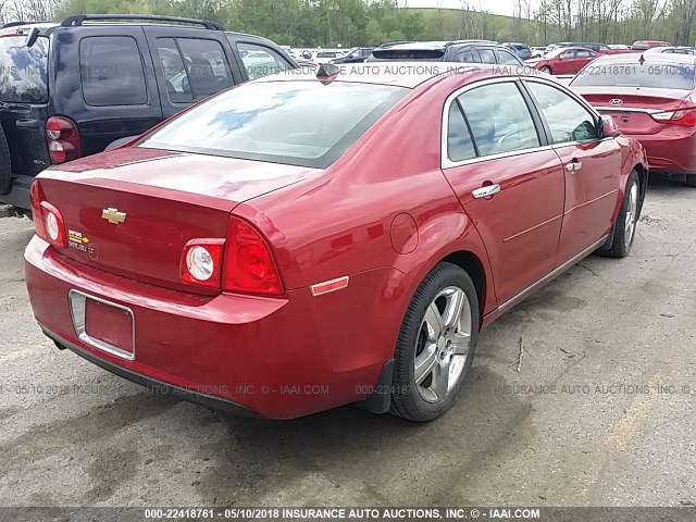1G1ZC5E04CF358796 - 2012 CHEVROLET MALIBU 1LT 红色 照片 4