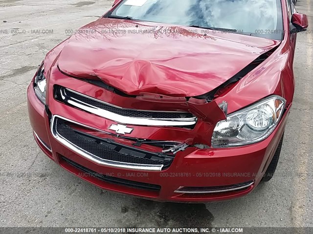 1G1ZC5E04CF358796 - 2012 CHEVROLET MALIBU 1LT 红色 照片 6