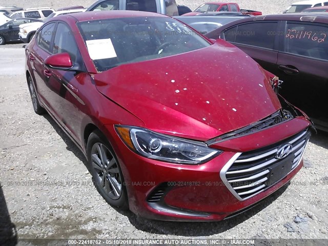 5NPD84LFXJH247631 - 2018 HYUNDAI ELANTRA SEL/VALUE/LIMITED RED photo 1