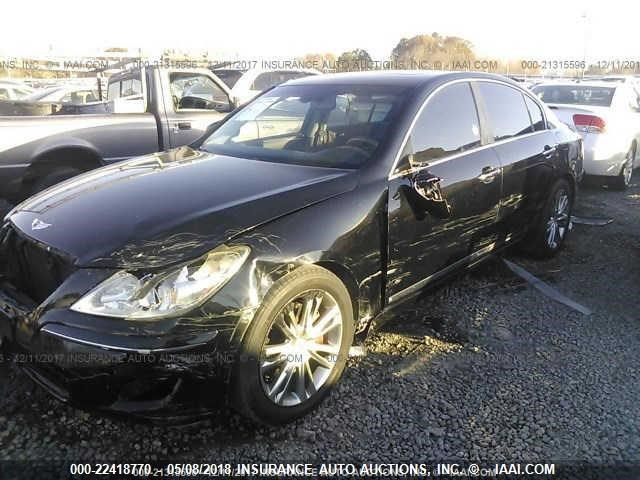 KMHGC46F59U032405 - 2009 HYUNDAI GENESIS 4.6L BLACK photo 6