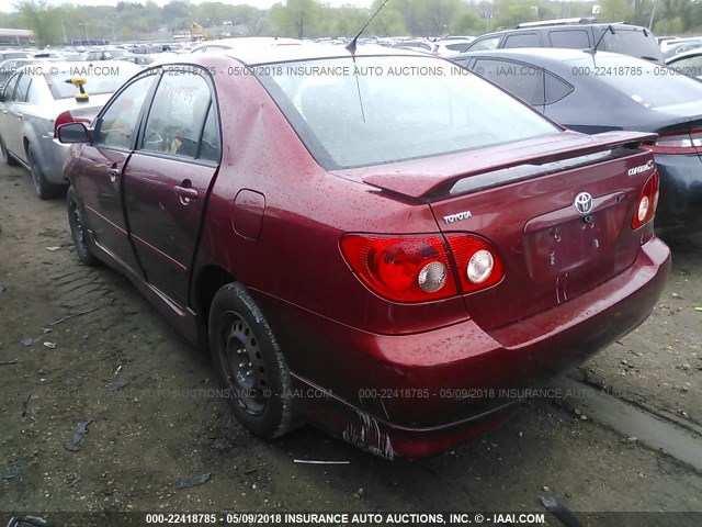 1NXBR32E17Z777326 - 2007 TOYOTA COROLLA CE/LE/S RED photo 3