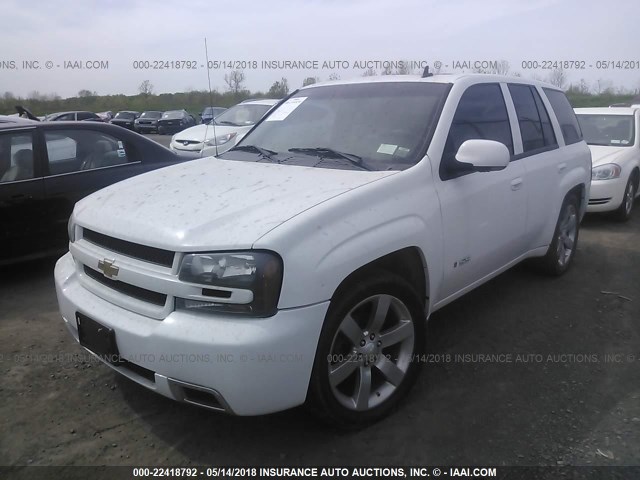 1GNET53H792101525 - 2009 CHEVROLET TRAILBLAZER SS WHITE photo 2