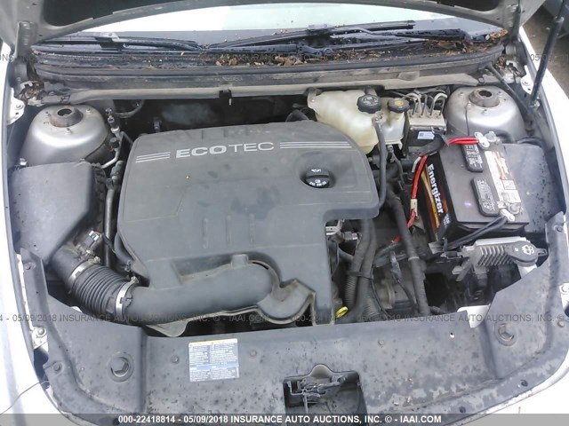 1G1ZG57B88F252961 - 2008 CHEVROLET MALIBU LS 银色 照片 10