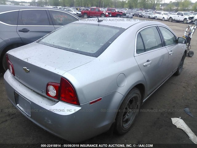 1G1ZG57B88F252961 - 2008 CHEVROLET MALIBU LS 银色 照片 4