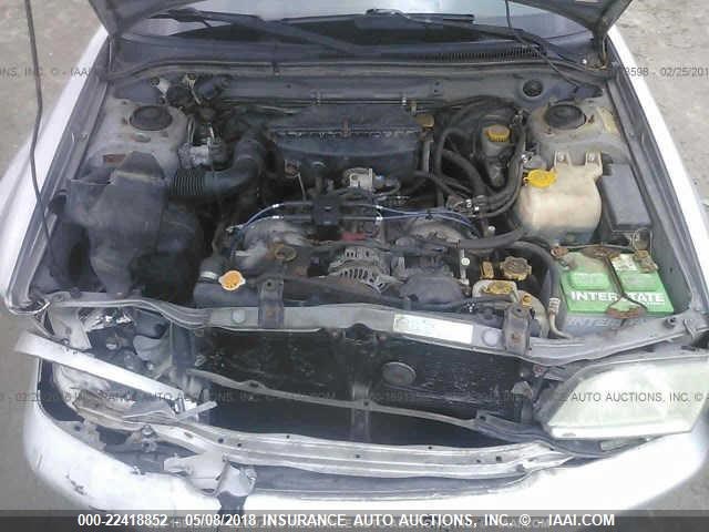 JF1SF65621G709406 - 2001 SUBARU FORESTER S Gümüş foto 10