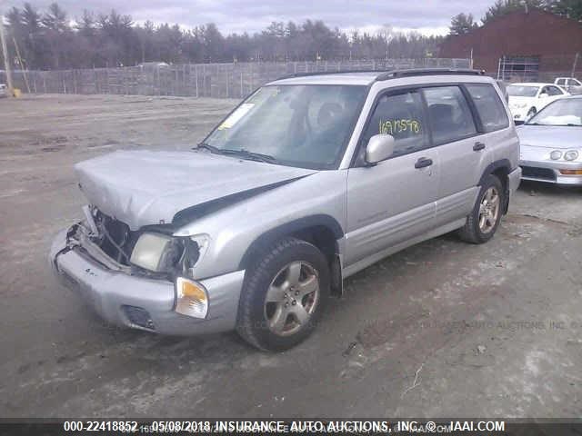 JF1SF65621G709406 - 2001 SUBARU FORESTER S Gümüş foto 2