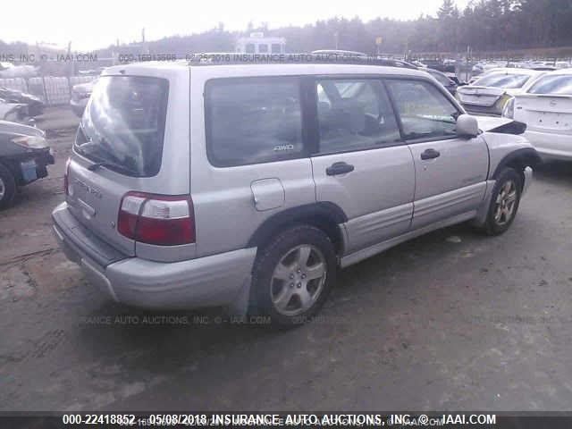 JF1SF65621G709406 - 2001 SUBARU FORESTER S Gümüş foto 4