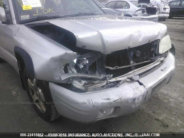 JF1SF65621G709406 - 2001 SUBARU FORESTER S Gümüş foto 6