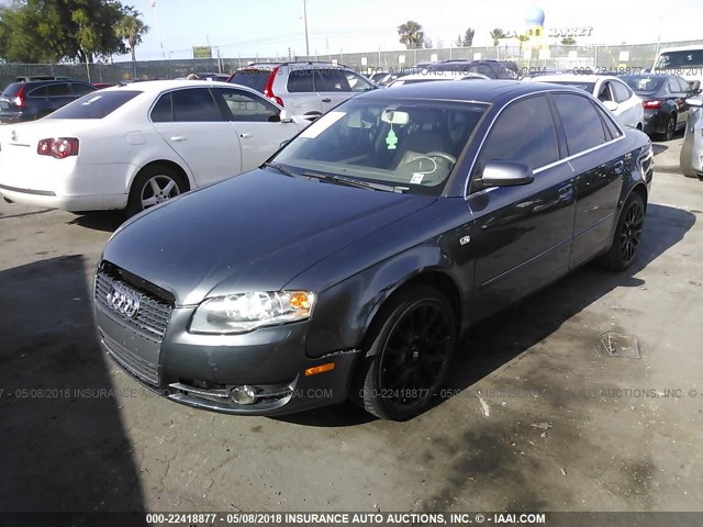 WAUAF78E96A198394 - 2006 AUDI A4 2/TURBO GRAY photo 2