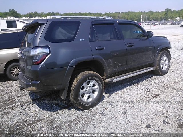 JTEBU5JR2E5185214 - 2014 TOYOTA 4RUNNER SR5/LIMITED/TRAIL GRAY photo 4