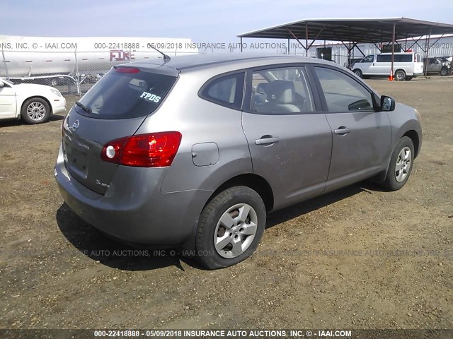 JN8AS58V18W141071 - 2008 NISSAN ROGUE S/SL GRAY photo 4