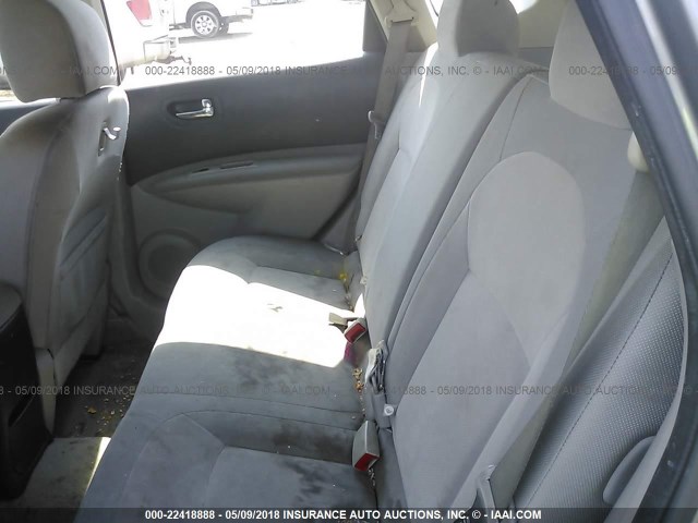 JN8AS58V18W141071 - 2008 NISSAN ROGUE S/SL GRAY photo 8