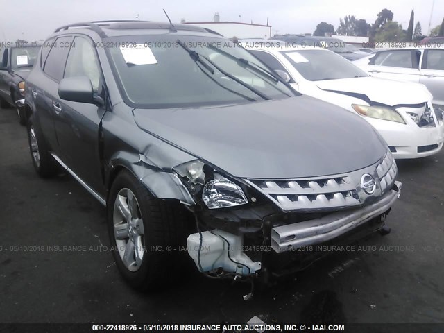 JN8AZ08T56W430142 - 2006 NISSAN MURANO SL/SE/S GRAY photo 1