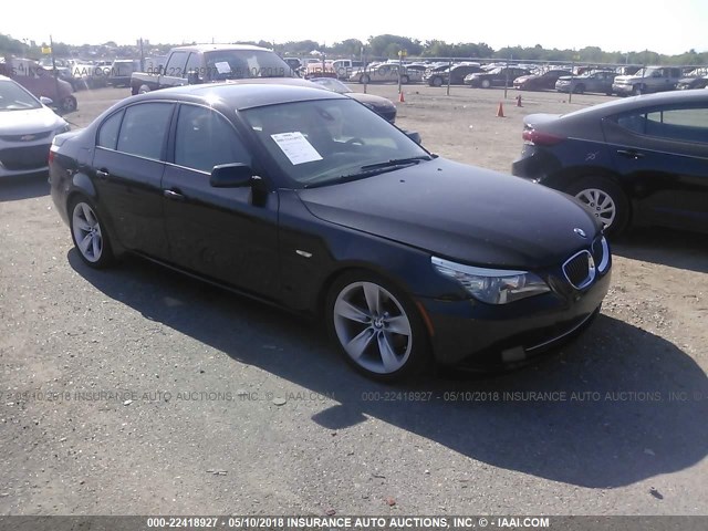 WBANU53588CT00892 - 2008 BMW 528 I BLACK photo 1