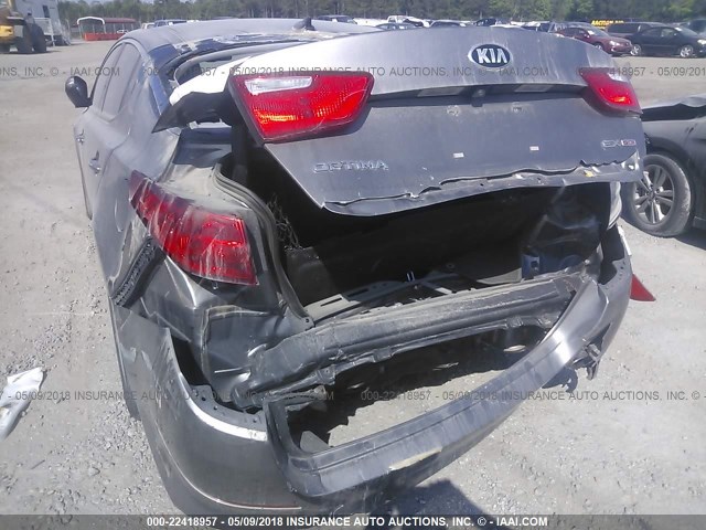 5XXGN4A71FG410560 - 2015 KIA OPTIMA GRAY photo 6