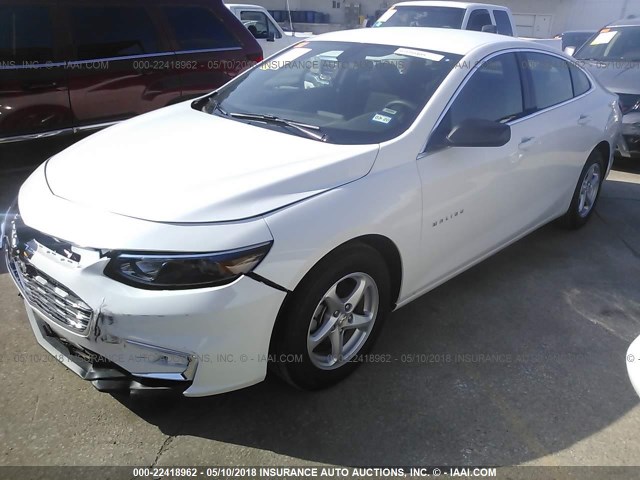 1G1ZB5ST4JF205639 - 2018 CHEVROLET MALIBU LS 白色 照片 2