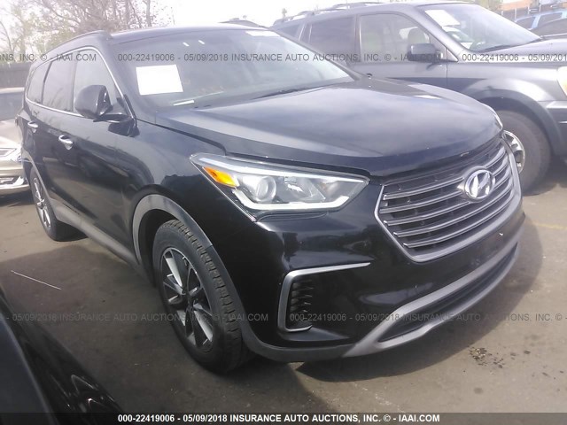 KM8SMDHF9HU175943 - 2017 HYUNDAI SANTA FE SE BLACK photo 1