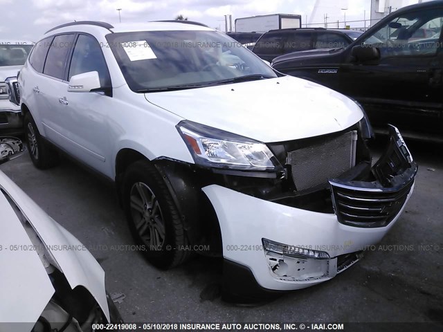 1GNKRGKD4HJ105743 - 2017 CHEVROLET TRAVERSE LT WHITE photo 1