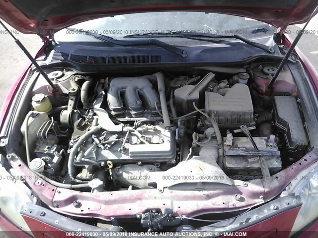 4T1BK46K18U056287 - 2008 TOYOTA CAMRY LE/XLE/SE 红色 照片 10