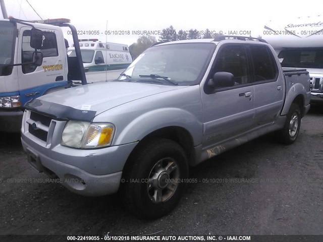 1FMZU77E82UB80194 - 2002 FORD EXPLORER SPORT TR  SILVER photo 2