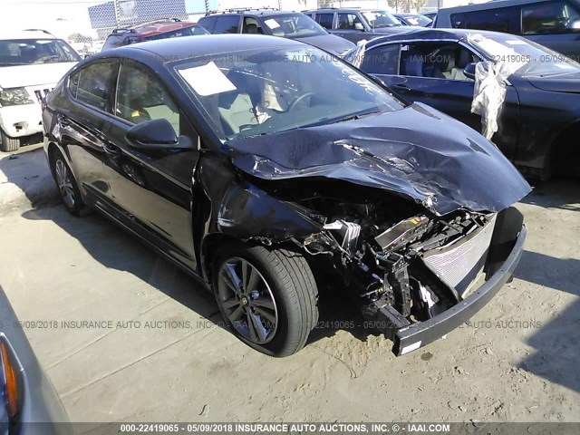 5NPD84LFXJH242025 - 2018 HYUNDAI ELANTRA SEL/VALUE/LIMITED BLACK photo 1