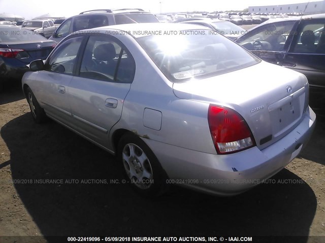 KMHDN45D41U149510 - 2001 HYUNDAI ELANTRA GLS/GT SILVER photo 3