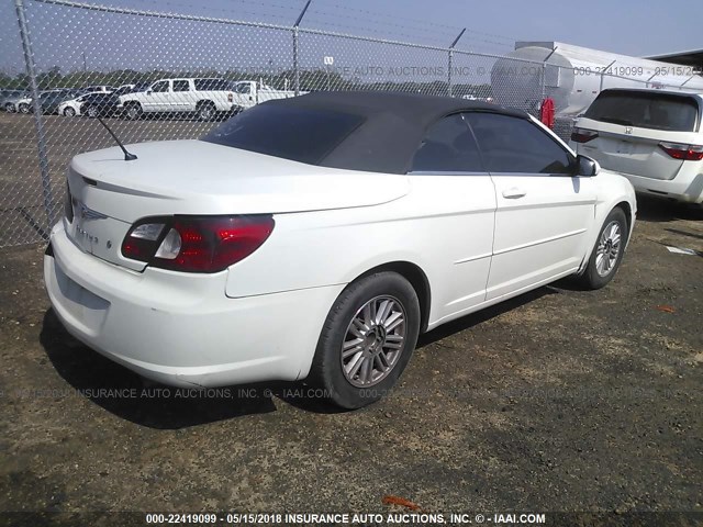 1C3LC55R08N633156 - 2008 CHRYSLER SEBRING TOURING WHITE photo 4