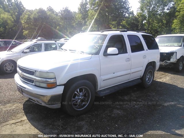 1GNEK13Z84R111484 - 2004 CHEVROLET TAHOE K1500 WHITE photo 2