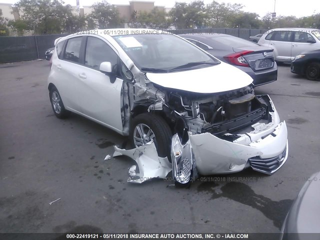 3N1CE2CPXEL383753 - 2014 NISSAN VERSA NOTE S/S PLUS/SV/SL WHITE photo 1