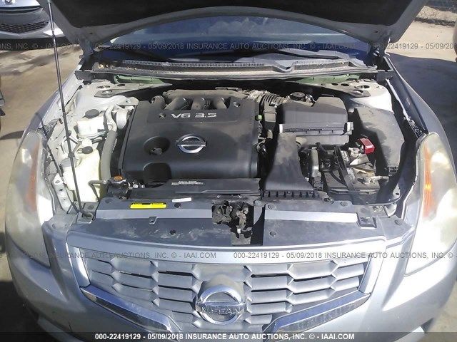 1N4BL24E38C195139 - 2008 NISSAN ALTIMA 3.5SE GRAY photo 10